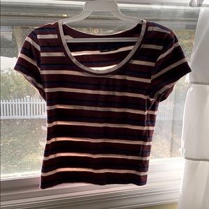 Abercrombie cropped shirt